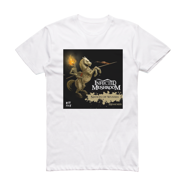 Infected Mushroom Nation Of Wusses Album Cover T-Shirt White