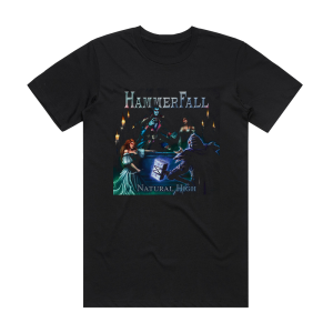 HammerFall Natural High Album Cover T-Shirt Black