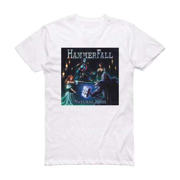 HammerFall Natural High Album Cover T-Shirt White