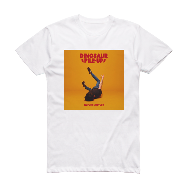 Dinosaur Pile-Up Nature Nurture Album Cover T-Shirt White