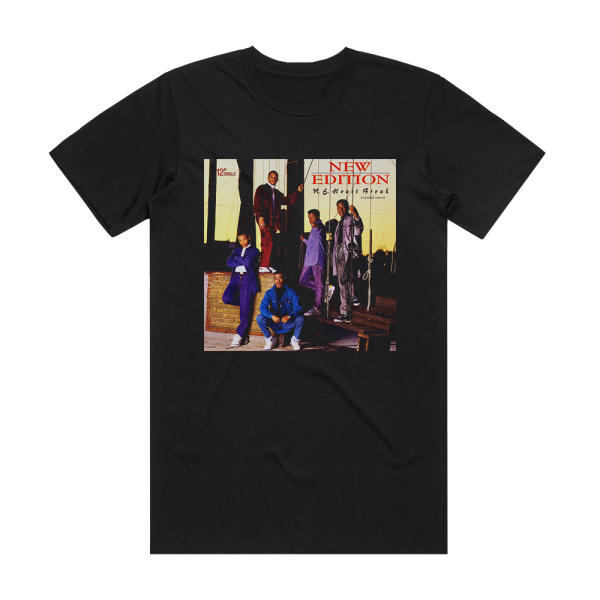 New Edition Ne Heart Break Album Cover T-Shirt Black