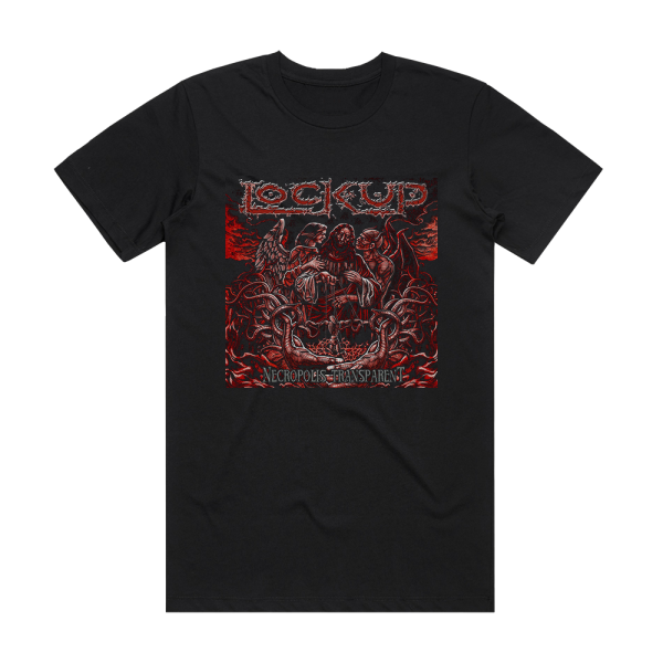 Lock Up Necropolis Transparent Album Cover T-Shirt Black