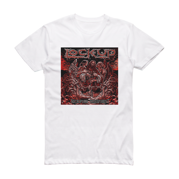 Lock Up Necropolis Transparent Album Cover T-Shirt White