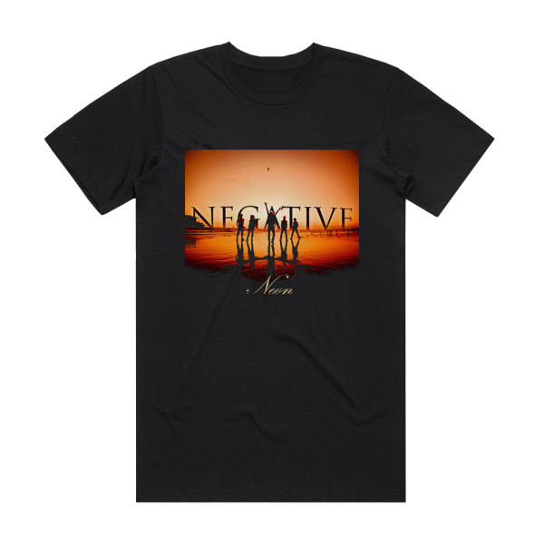 Negative Neon Album Cover T-Shirt Black