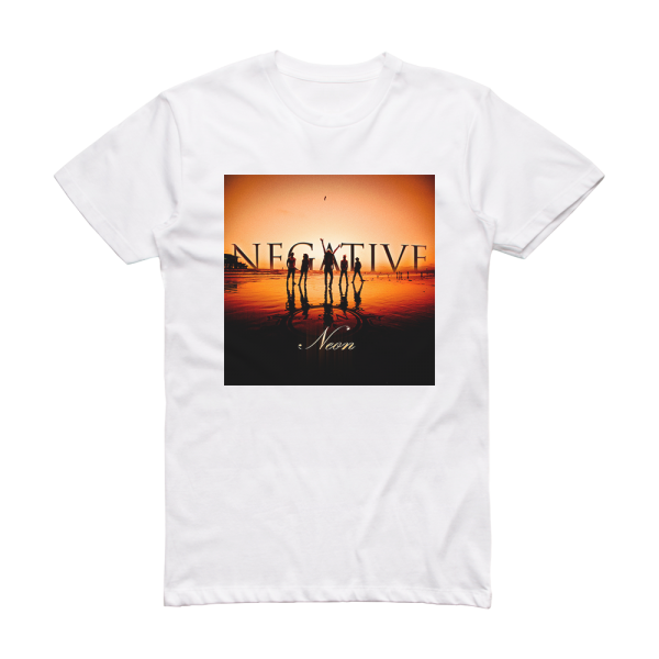 Negative Neon Album Cover T-Shirt White