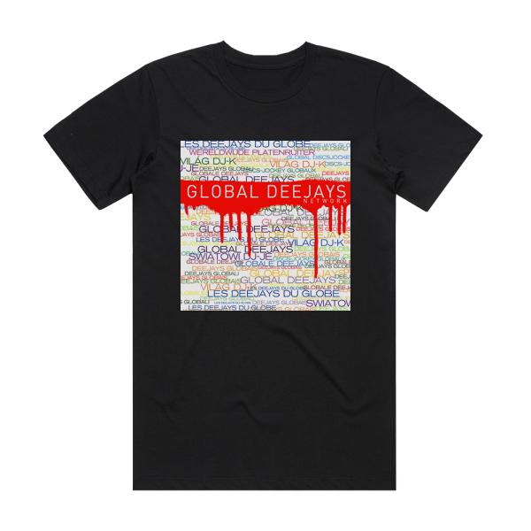 Global Deejays Network Album Cover T-Shirt Black