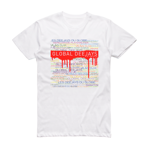 Global Deejays Network Album Cover T-Shirt White