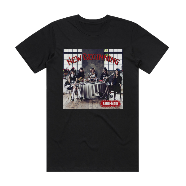 BAND-MAID New Beginning Album Cover T-Shirt Black