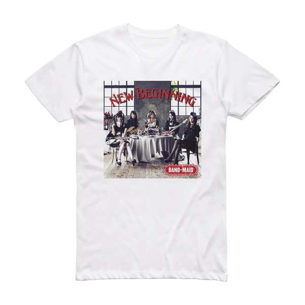 BAND-MAID New Beginning Album Cover T-Shirt White