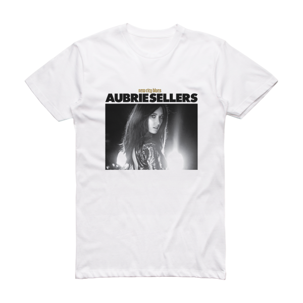 Aubrie Sellers New City Blues Album Cover T-Shirt White