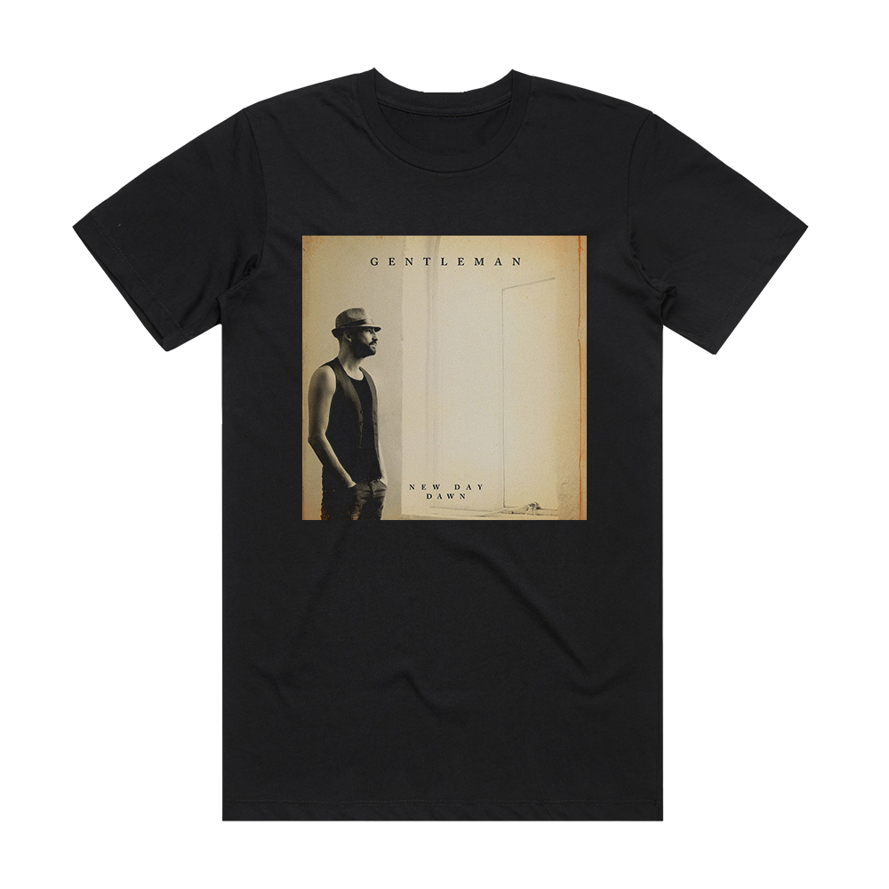 Gentleman New Day Dawn Album Cover T-Shirt Black