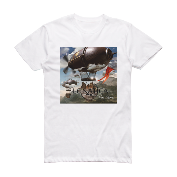 Lunatica New Shores Album Cover T-Shirt White