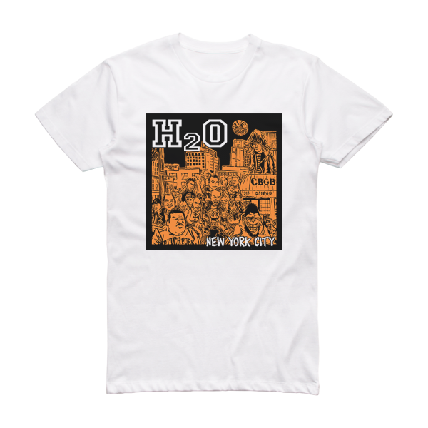 H2O New York City Album Cover T-Shirt White