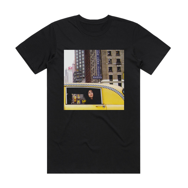 Magenta New York Suite Album Cover T-Shirt Black