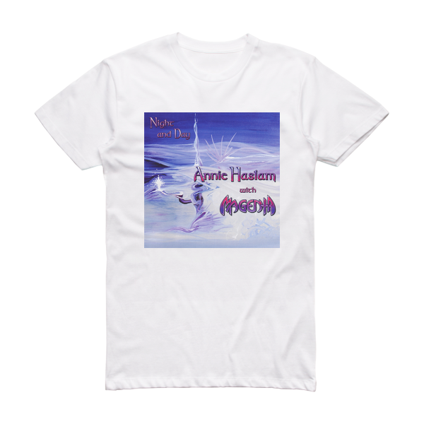 Magenta Night And Day Album Cover T-Shirt White