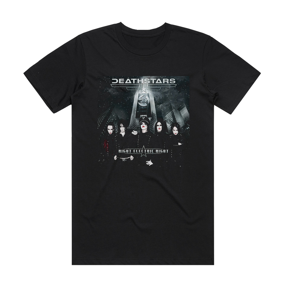 Deathstars Night Electric Night Album Cover T-Shirt Black