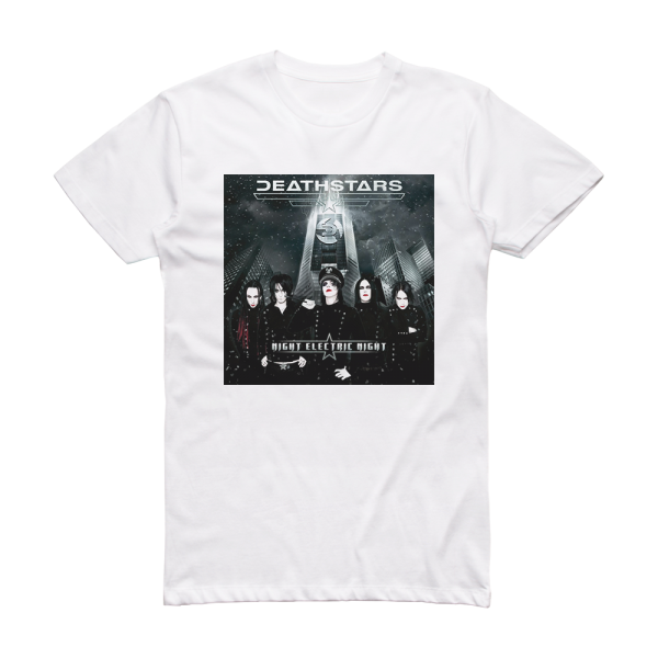 Deathstars Night Electric Night Album Cover T-Shirt White