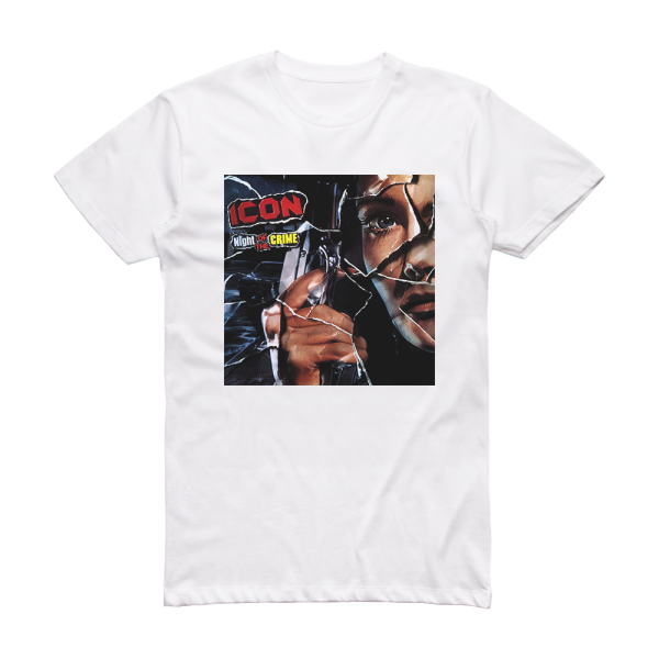 Icon Night Of The Crime Album Cover T-Shirt White