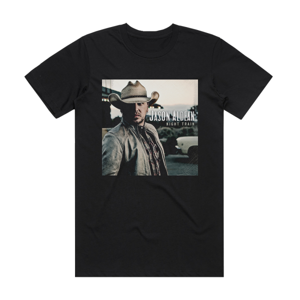 Jason Aldean Night Train Album Cover T-Shirt Black