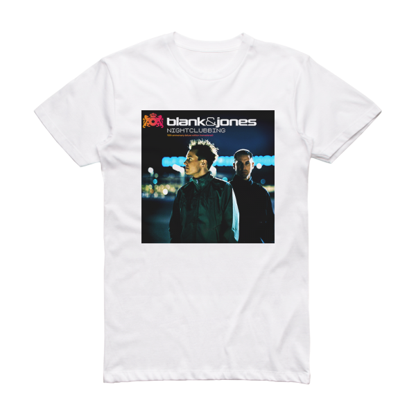 Blank and Jones Nightclubbing Album Cover T-Shirt White