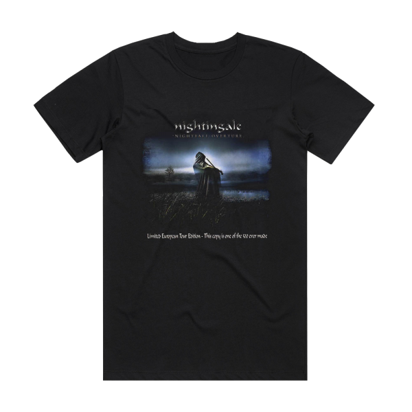 Nightingale Nightfall Overture Album Cover T-Shirt Black