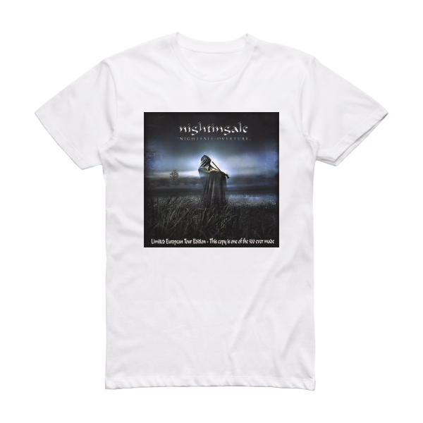 Nightingale Nightfall Overture Album Cover T-Shirt White