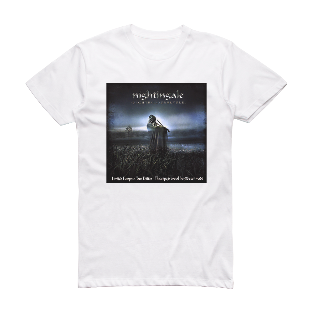 Nightingale Nightfall Overture Album Cover T Shirt White Album Cover