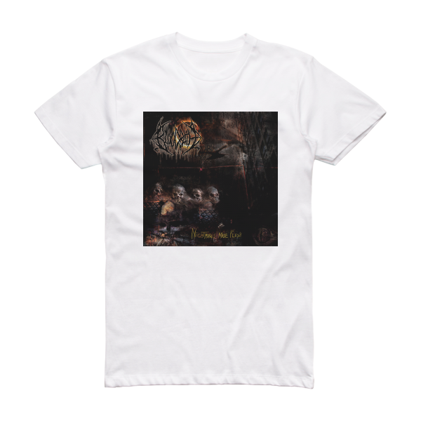 Bloodbath Nightmares Made Flesh 3 Album Cover T-Shirt White