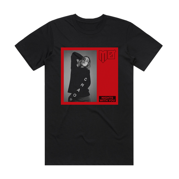 MØ Nights With You Album Cover T-Shirt Black