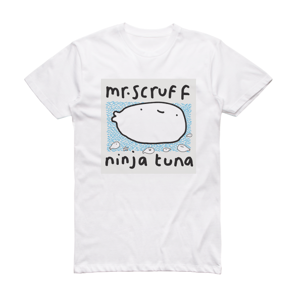 Mr Scruff Ninja Tuna Album Cover T-Shirt White