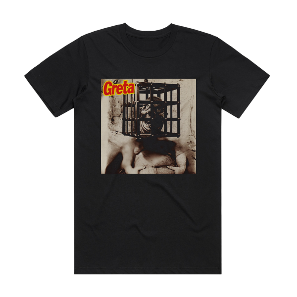 Greta No Biting Album Cover T-Shirt Black