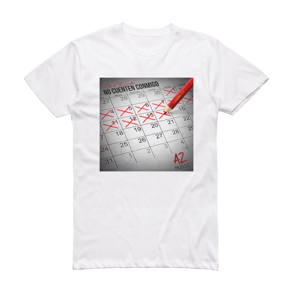 Alex Zurdo No Cuenten Conmigo Album Cover T-Shirt White