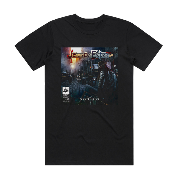 Jesus on Extasy No Gods Album Cover T-Shirt Black