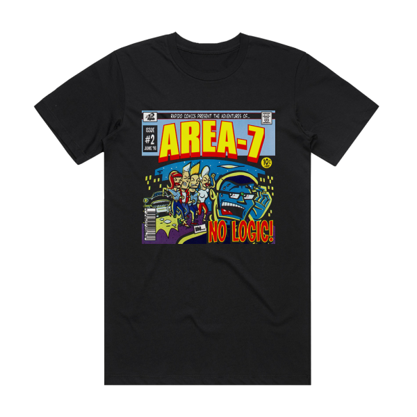 Area-7 No Logic Album Cover T-Shirt Black