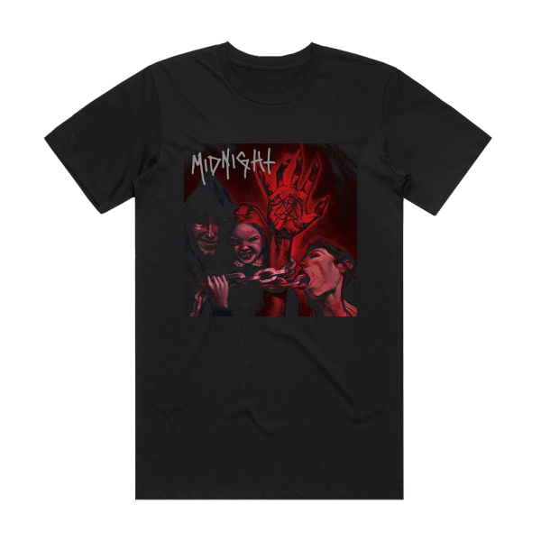 Midnight No Mercy For Mayhem Album Cover T-Shirt Black