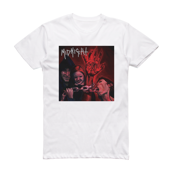 Midnight No Mercy For Mayhem Album Cover T-Shirt White