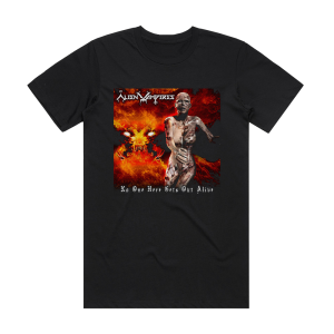 Alien Vampires No One Here Gets Out Alive Album Cover T-Shirt Black