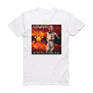 Alien Vampires No One Here Gets Out Alive Album Cover T-Shirt White