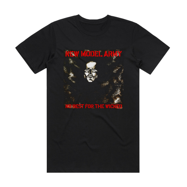 New Model Army No Rest For The Wicked Album Cover T-Shirt Black