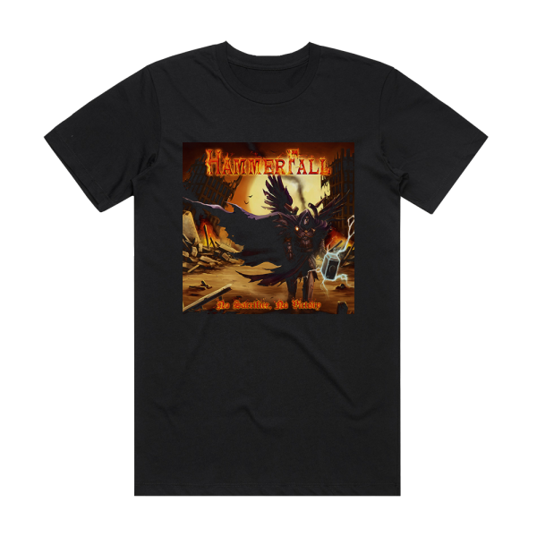 HammerFall No Sacrifice No Victory Album Cover T-Shirt Black