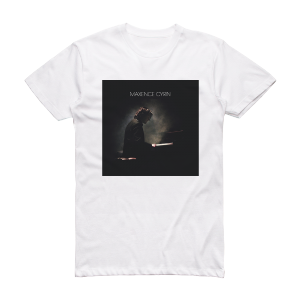 Maxence Cyrin Nocturnes Solo Piano Album Cover T-Shirt White