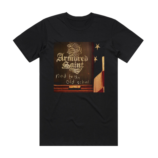 Armored Saint Nod To The Old School Album Cover T-Shirt Black