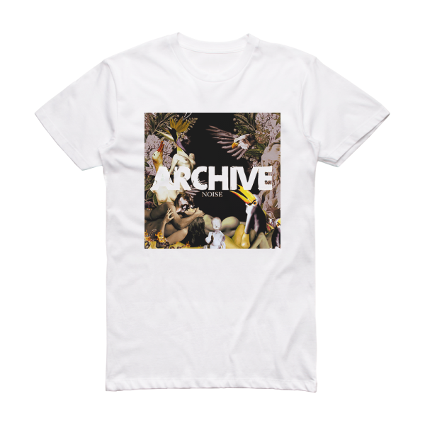 Archive Noise Album Cover T-Shirt White