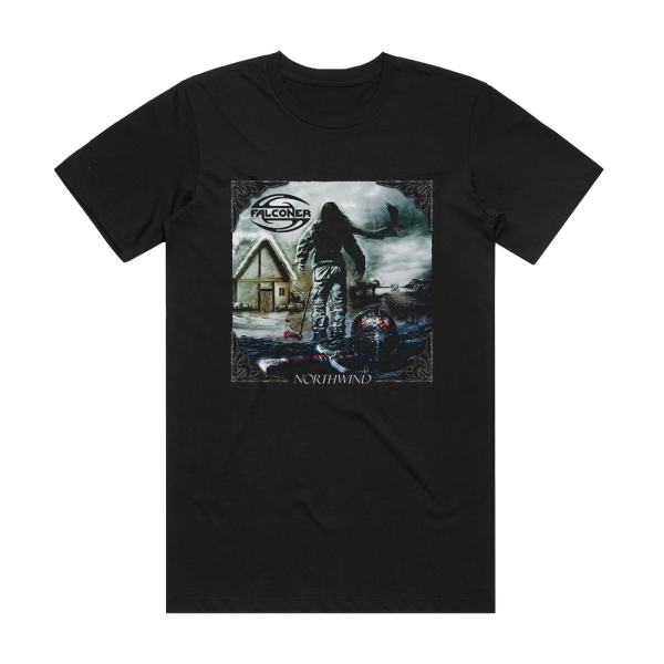 Falconer Northwind Album Cover T-Shirt Black