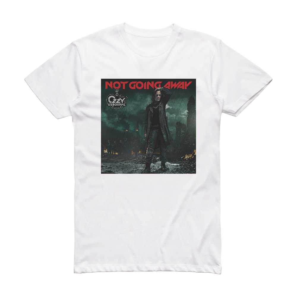 Ozzy Osbourne Not Going Away Album Cover T-Shirt White – ALBUM COVER T ...