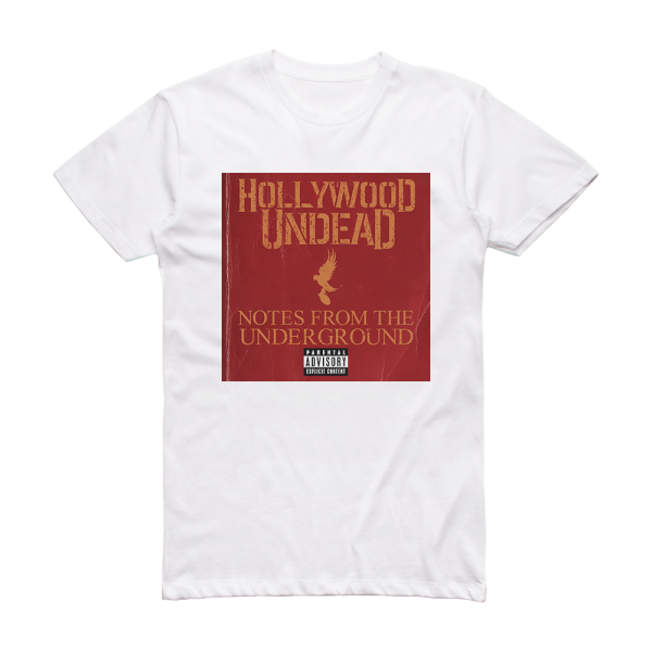 Hollywood Undead Notes From The Underground 1 Album Cover T-Shirt White