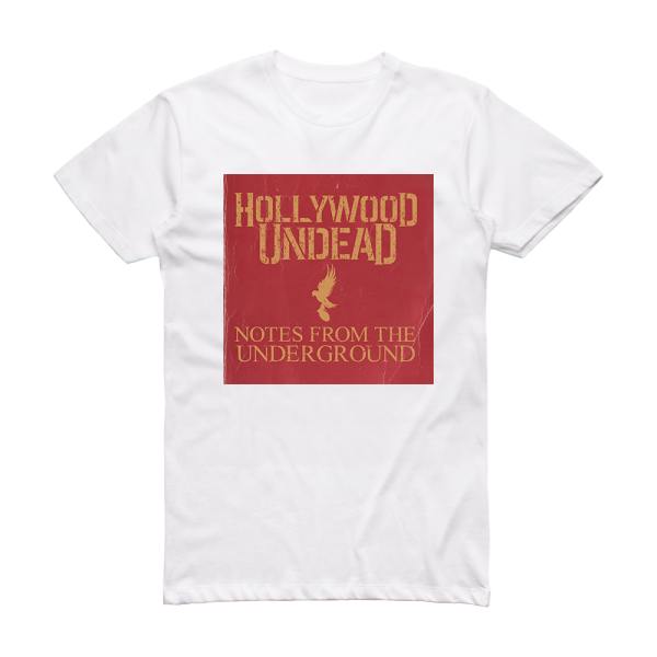 Hollywood Undead Notes From The Underground 2 Album Cover T-Shirt White