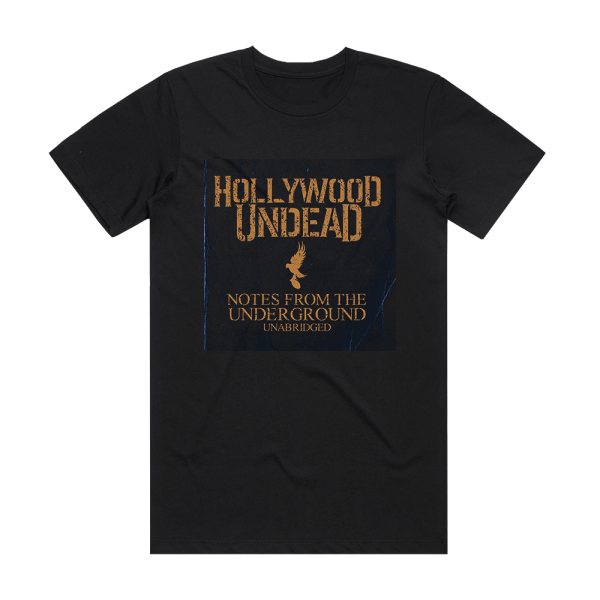 Hollywood Undead Notes From The Underground  Unabrided Edition Album Cover T-Shirt Black