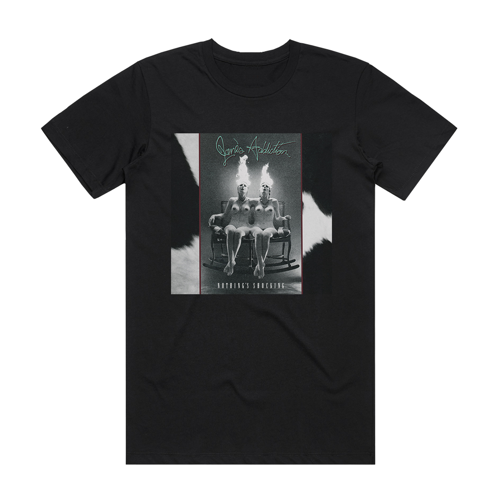 Janes Addiction Nothings Shocking Album Cover T Shirt Black Album Cover T Shirts