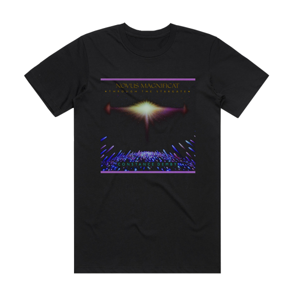 Constance Demby Novus Magnificat Through The Stargate Album Cover T-Shirt Black